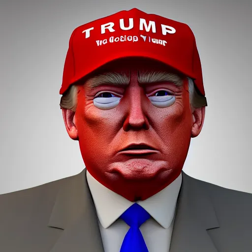 Image similar to donald trump 3 d model