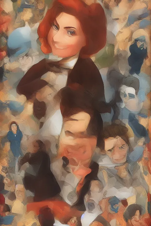 Image similar to Agent carter high quality digital painting in the style of Don Bluth