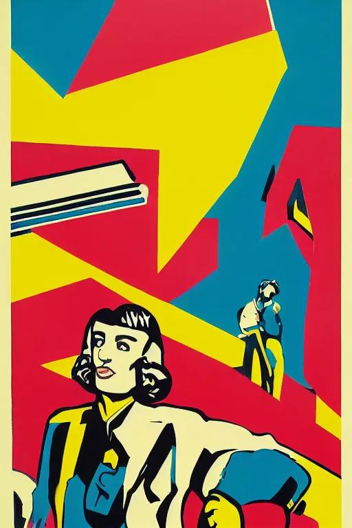 Prompt: lowbrow pop art recruitment poster for a band called the new youth era, propaganda, vivid colours, concept art, wayne thiebaud, soviet brutalist architecture in the background, kodak ektachrome 1 0 0