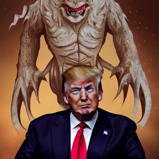 Image similar to “Donald trump as kaiju”