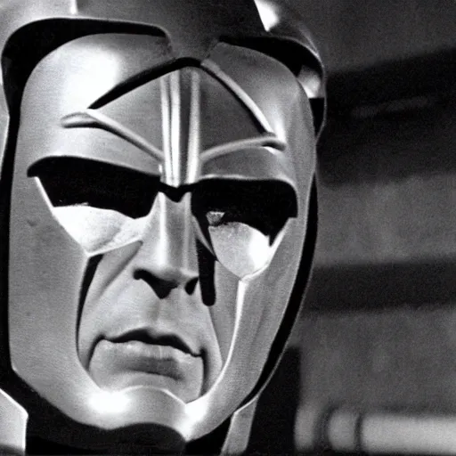 Image similar to magneto in a still from the tv show'batman'( 1 9 6 6 )