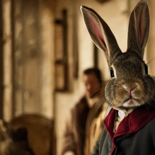 Image similar to a rabbit in the movie les miserables