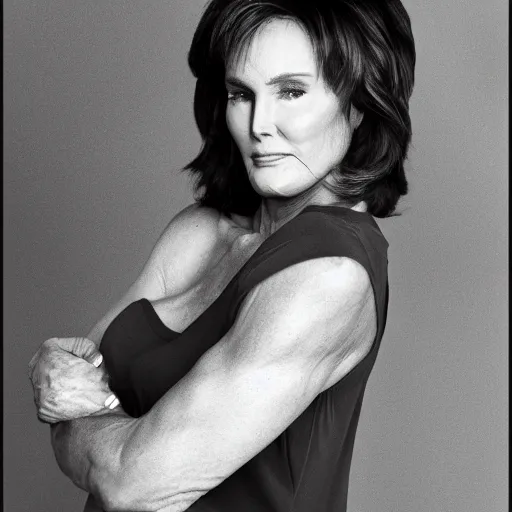 Image similar to bruce jenner, feminine, beautiful, photography, 4 5 mm lens,