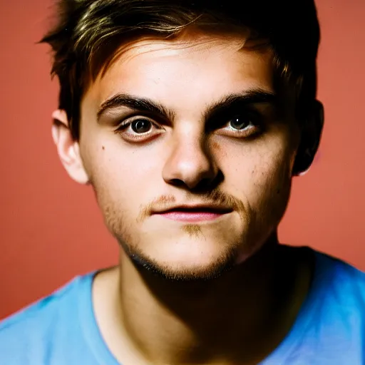 Image similar to portrait photograph of Martin Garrix, 135mm nikon f/2