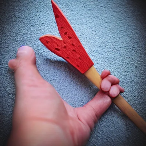Image similar to fisher price bat with nails, full photo, photography, realistic