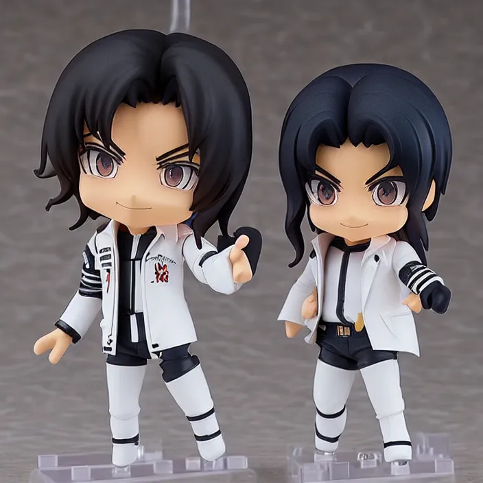 Image similar to michael jackson, an anime nendoroid of michael jackson, figurine, detailed product photo