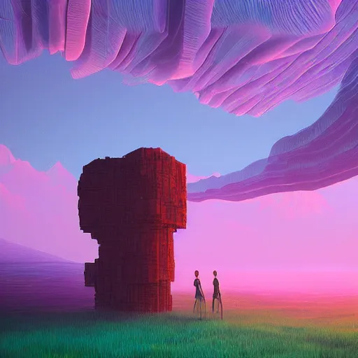 Image similar to a surreal landscape by by alena aenami and beeple