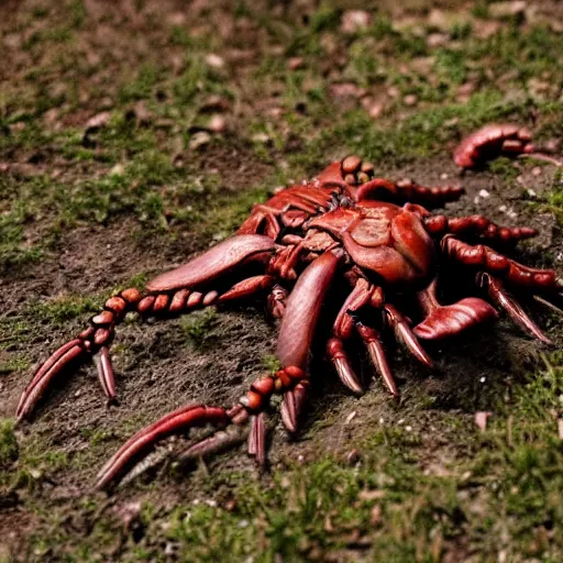 Image similar to metroid creature crawling on ground