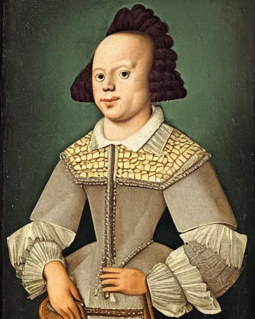 Prompt: 17th century portrait of a minion