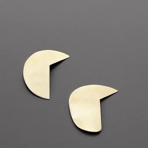 Image similar to “minimalistic beautiful surprising unusual abstract earring design”