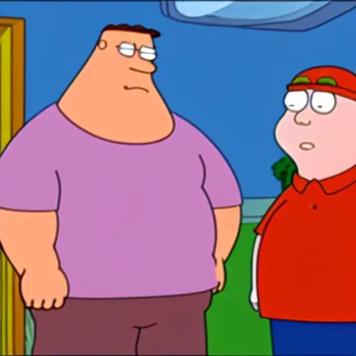 Image similar to the last family guy episode. family guy still frame