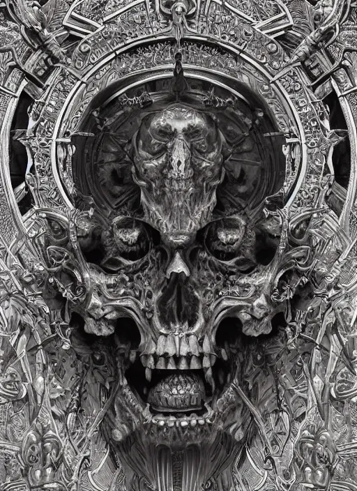 Image similar to digital _ painting _ of _ cizin mayan god of death _ by _ filipe _ pagliuso _ and _ justin _ gerard _ symmetric _ fantasy _ highly _ detailed _ realistic _ intricate _ port