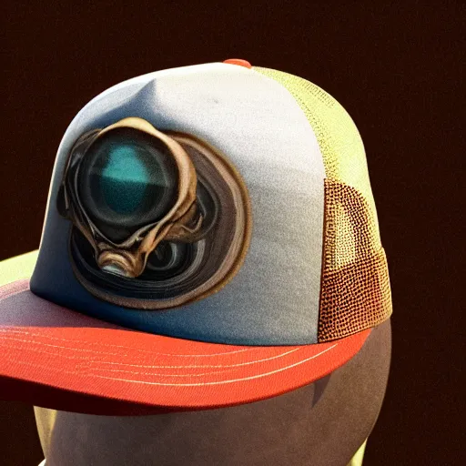 Prompt: hyperrealistic dslr film still of amorphous squid wearing a trucker hat, stunning 8 k octane comprehensive 3 d render, inspired by istvan sandorfi & greg rutkowski & unreal engine, perfect symmetry, dim volumetric cinematic lighting, extremely hyper - detailed, extremely lifelike attributes & lifelike texture, intricate, masterpiece, artstation, stunning