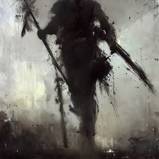 Prompt: gigachad painted by jeremy mann