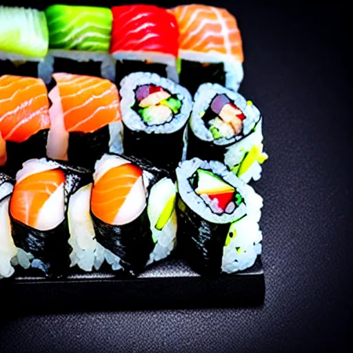 Image similar to macro gourmet top quality sushi sashimi photography professional photograph