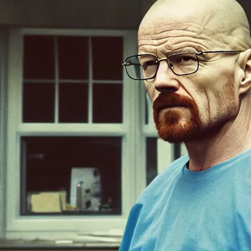 Portrait Photo Of Walter White Dressed As Jesse 