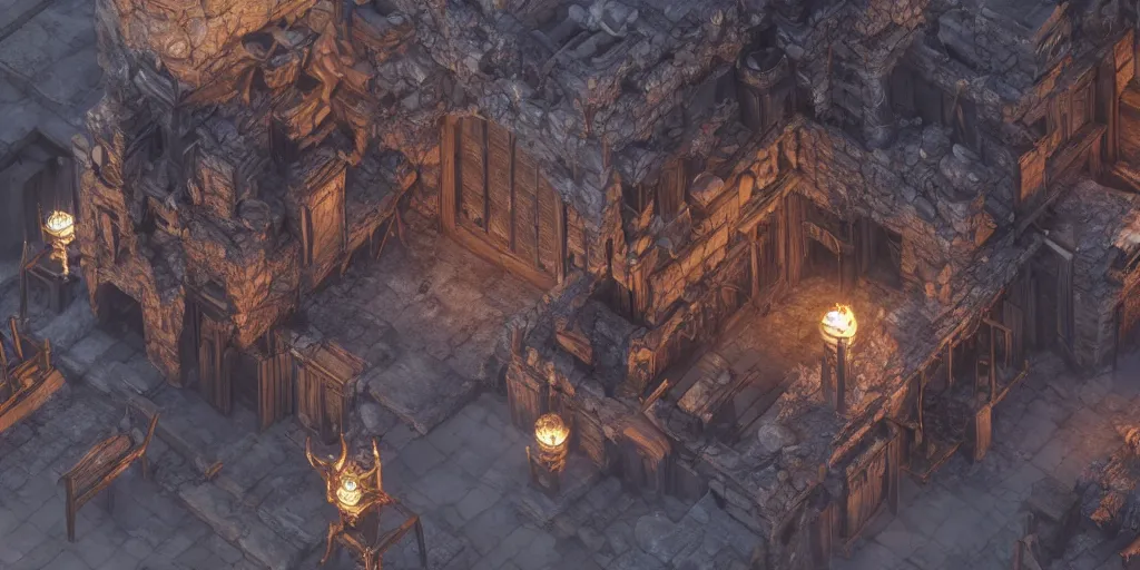 Image similar to planescape torment in unreal engine 5 highly detailed realistic render