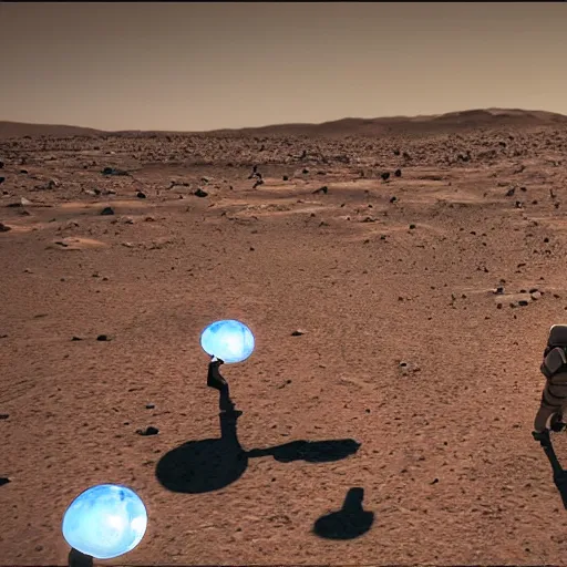 Prompt: 👩🚀 astronauts playing tug of war on mars. photorealistic unreal engine highly detailed.