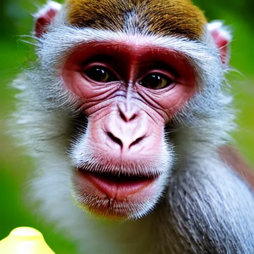 Image similar to monkey with a dum dum face