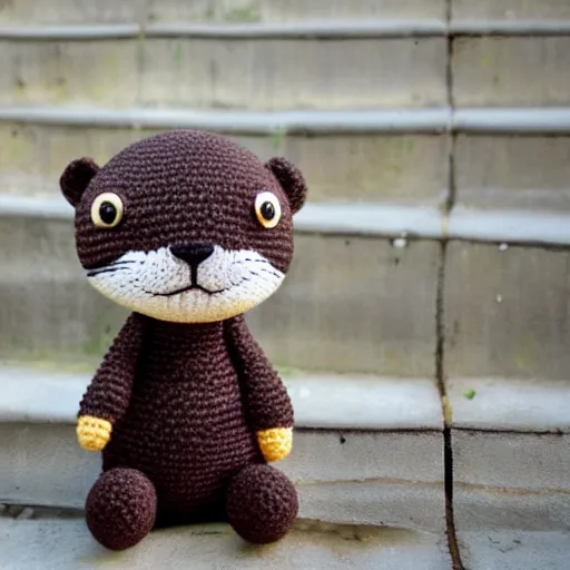 Image similar to cute otter Amigurumi