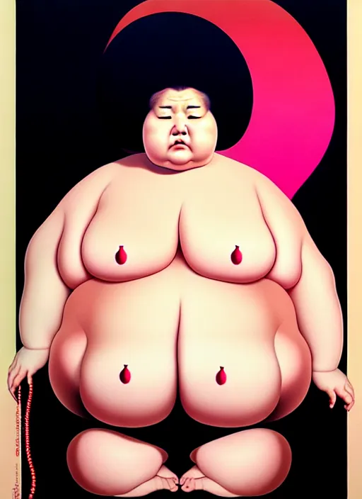 Image similar to portrait cute fat woman by shusei nagaoka kaws, david rudnick, takato yamamoto, airbrush on canvas pastell colors cell shaded 8 k