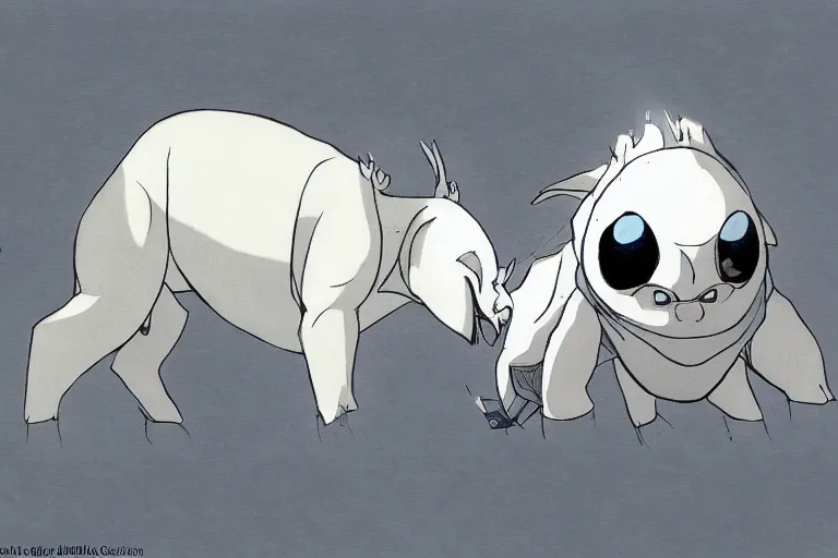 Image similar to Appa from the last Airbender , concept art,