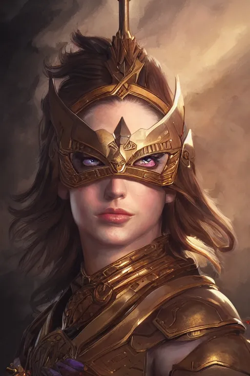 Image similar to amazon valkyrie athena, d & d, fantasy, portrait, highly detailed, headshot, digital painting, trending on artstation, concept art, sharp focus, illustration, art by artgerm and greg rutkowski and magali villeneuve