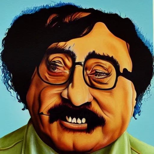 Image similar to danny devito painted in the style of salvador dali, salvador dali, danny devito, detailed, painting