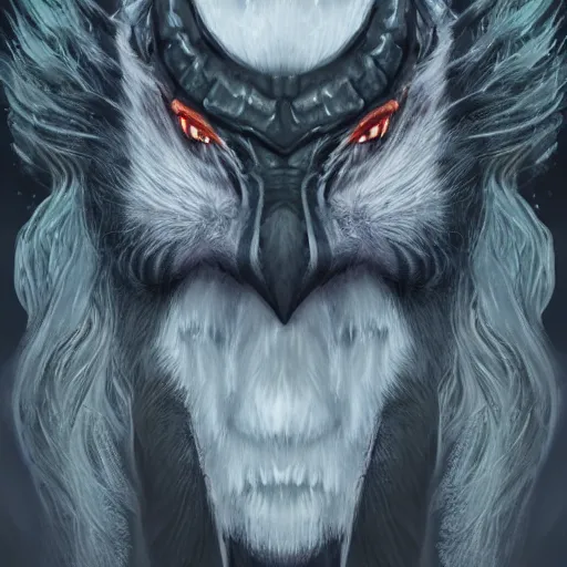 Prompt: a highly detailed headshot portrait of a fantasy creature concept art