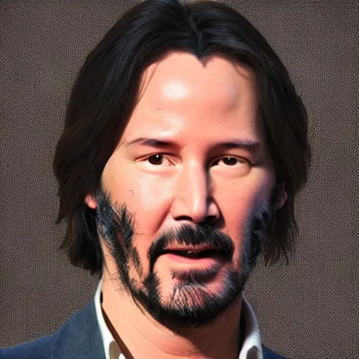 Image similar to keanu reeves as a nutella, looks like nutella