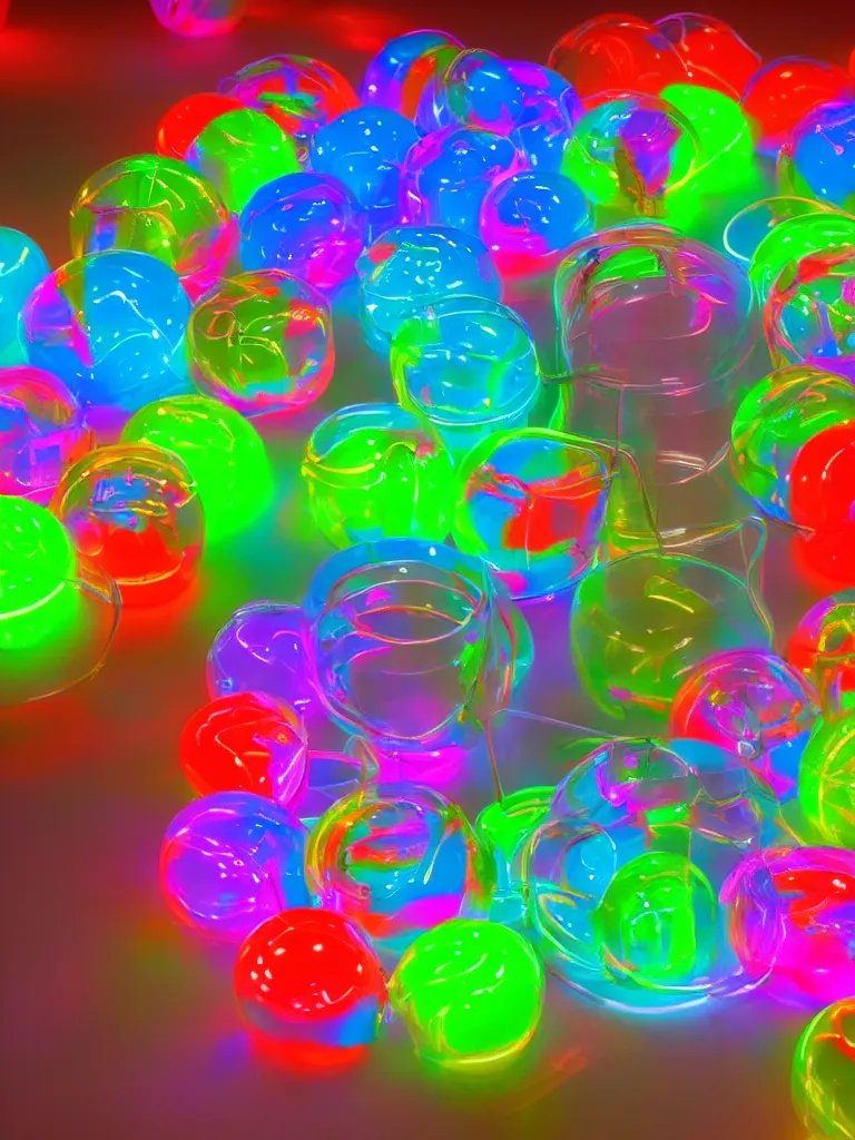 Image similar to neon marbles glowing in a jar by disney concept artists, blunt borders, rule of thirds