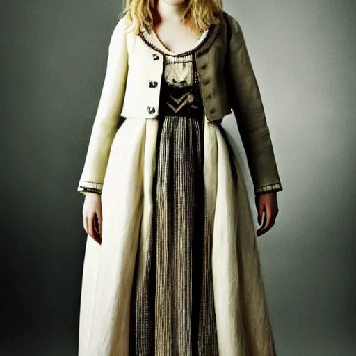 Prompt: a photoshoot of Saoirse Ronan in period dress,