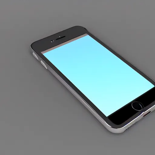 Image similar to a 3 d model of iphone with android background