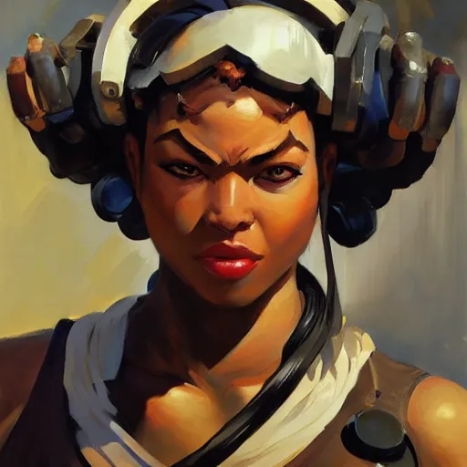 Prompt: greg manchess portrait painting of makima in chainsawman as overwatch character, medium shot, asymmetrical, profile picture, organic painting, sunny day, matte painting, bold shapes, hard edges, street art, trending on artstation, by huang guangjian and gil elvgren and sachin teng