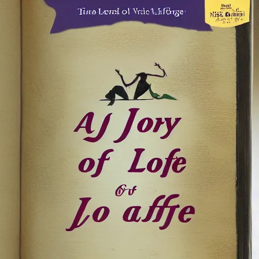 Image similar to a book called the joy of life