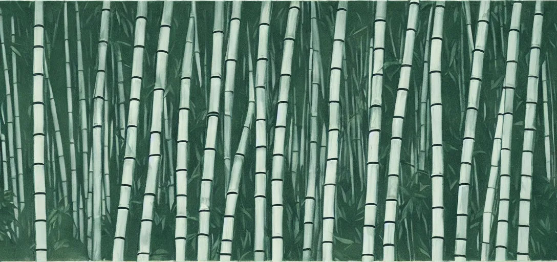 Image similar to bamboo forest at night, Genndy Tartakovsky