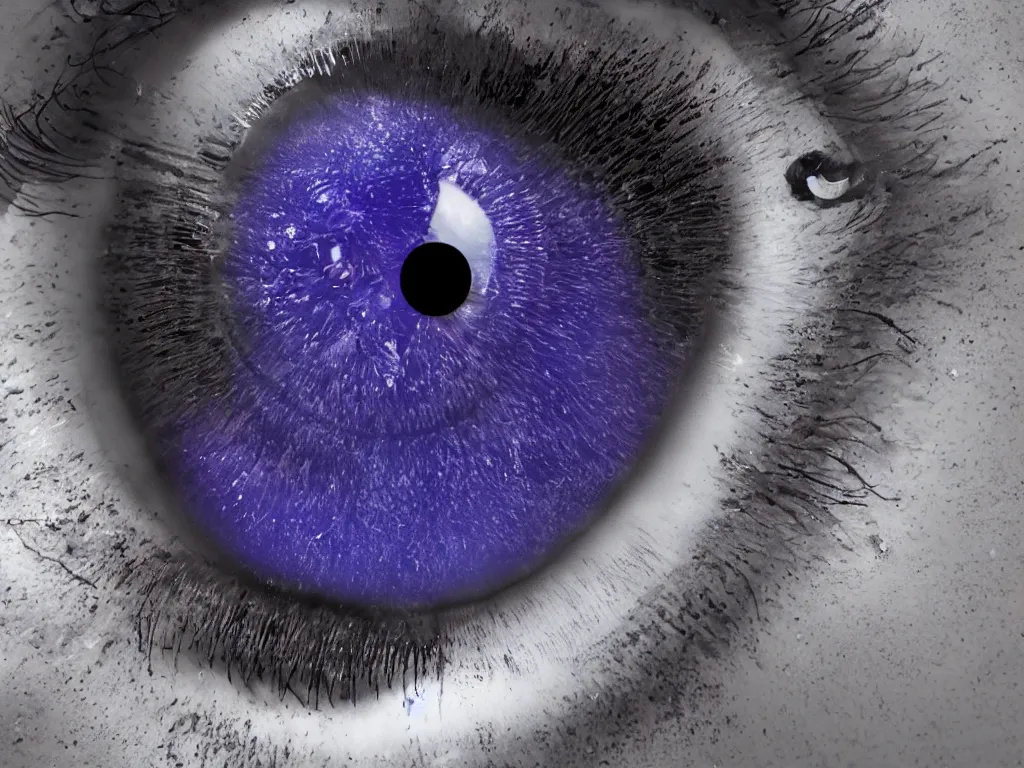 Prompt: close-up of someone\'s eyeball and the iris looks like the entire earth floating in space, 8k resolution, unreal engine