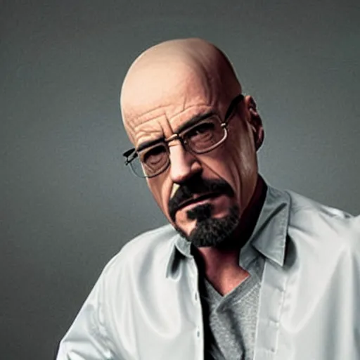 Image similar to robert downey jr as walter white