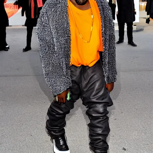 Prompt: kanye west dressed as a clown