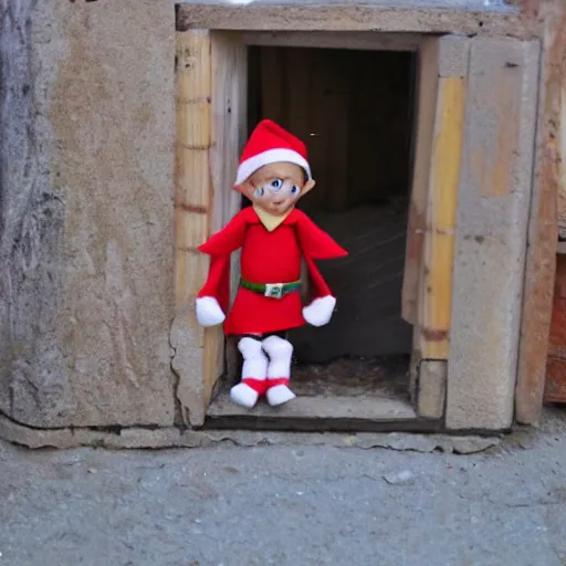 Prompt: a little elf living in a piroshki neighborhood