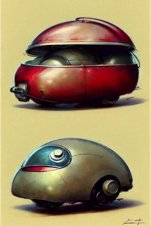 Image similar to ( ( ( ( ( 1 9 5 0 s retro future android robot fat robot mouse wagon. muted colors., ) ) ) ) ) by jean - baptiste monge,!!!!!!!!!!!!!!!!!!!!!!!!! chrome red