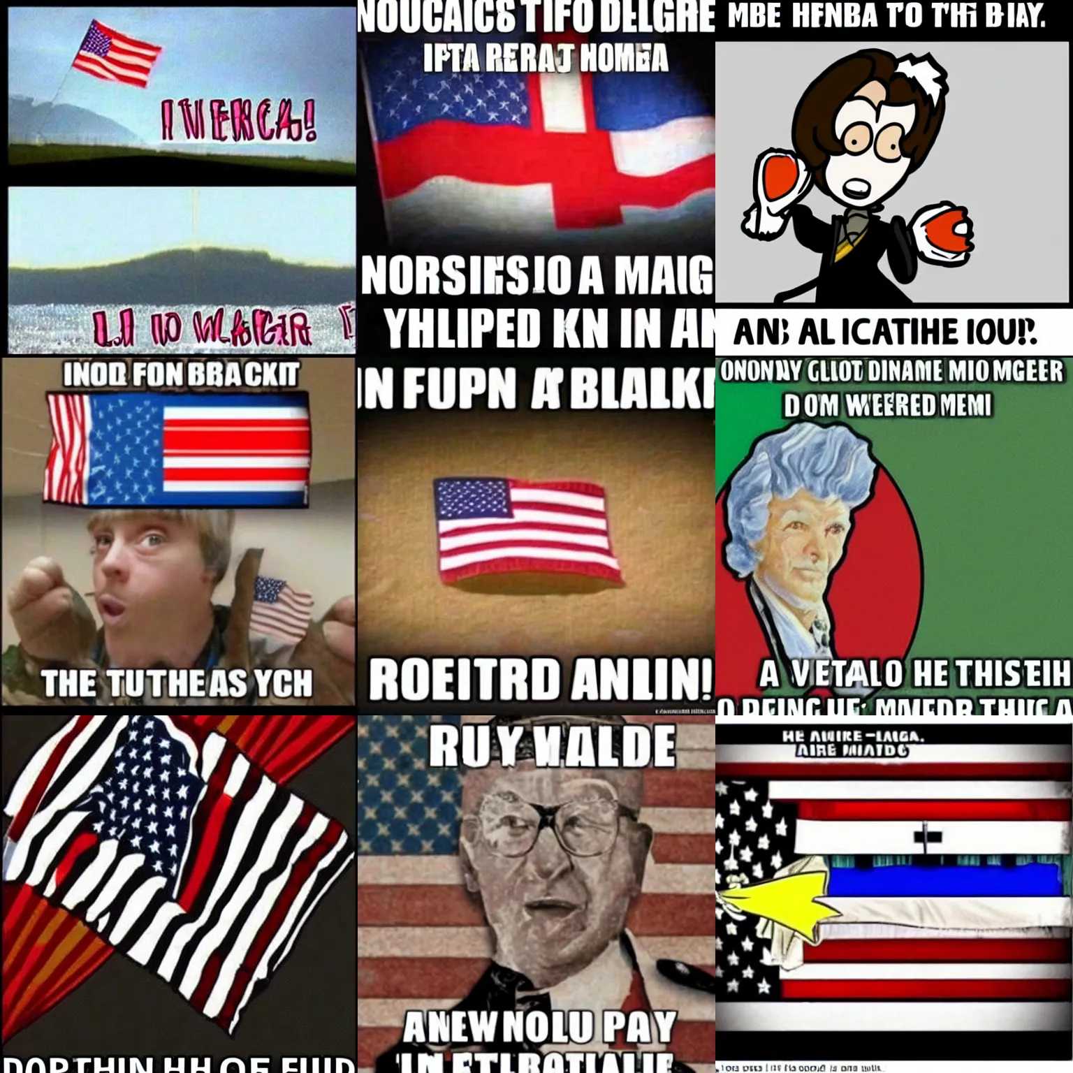 Prompt: a hilarious flag meme, iFunny