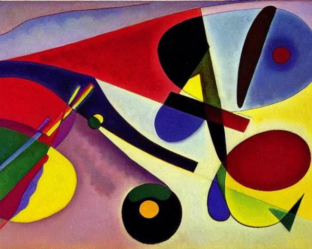 Prompt: a painting by kandinsky