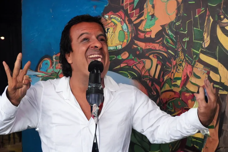 Prompt: Tiringa, comedian brazil