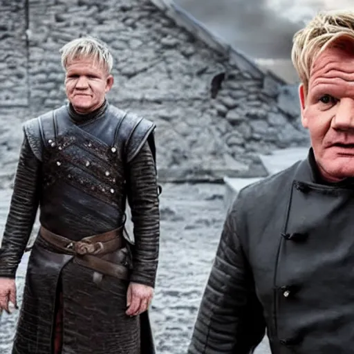 Image similar to Gordon Ramsay in Game of Thrones