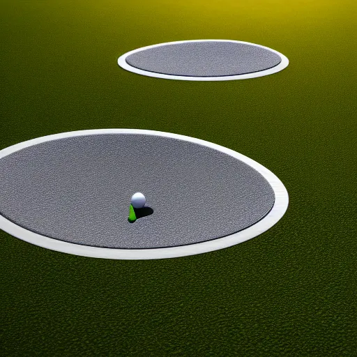 Prompt: futuristic golf track, details, 8k, day light