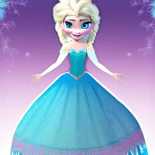 Image similar to elsa from frozen