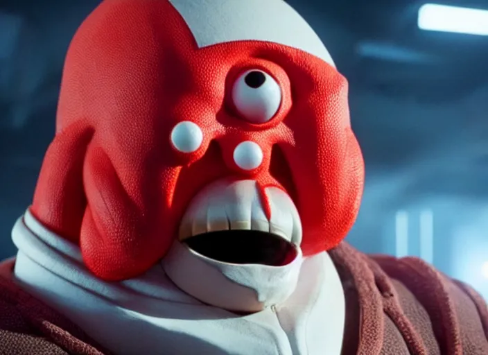 Image similar to film still of zoidberg in the new scifi movie, 4 k