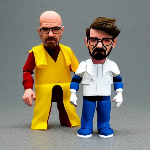 Image similar to walter white cosplay albert hofmann, stop motion vinyl action figure, plastic, toy, butcher billy style