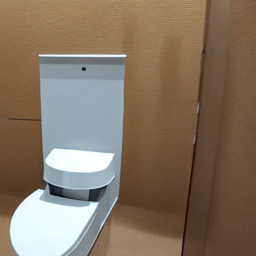Prompt: an toilet design with chair gaming design